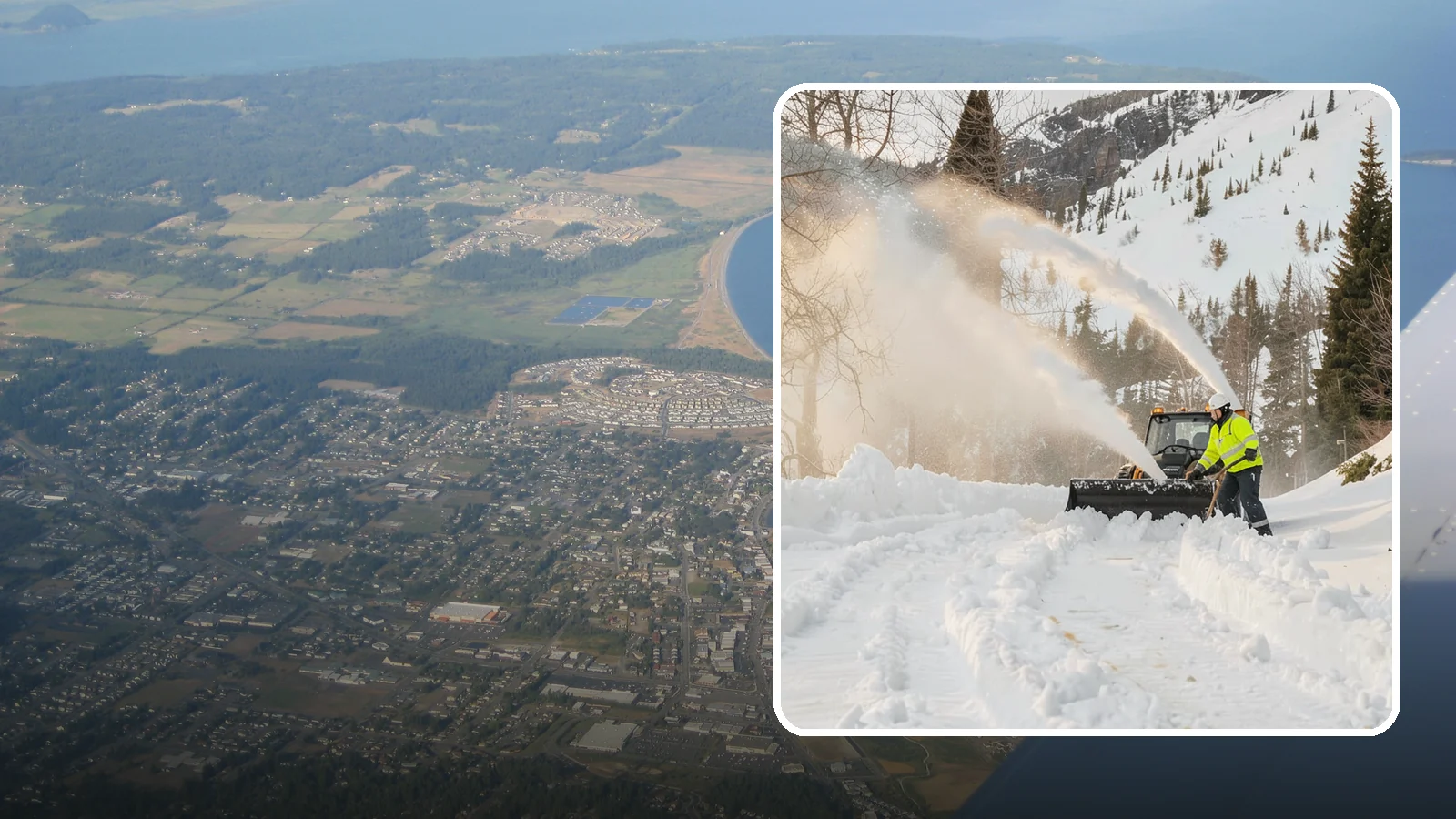 Snow Blowing Services in Oak Harbor, Island County, WA - We use snow blowers to clear larger residential surfaces quickly when accumulation piles up.
