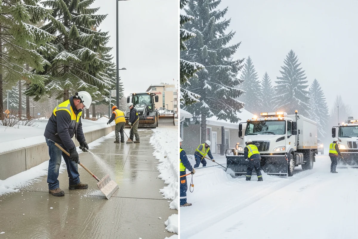 Snow Blowing Services in Oak Harbor, Island County, WA - We assess the surface area and snow density