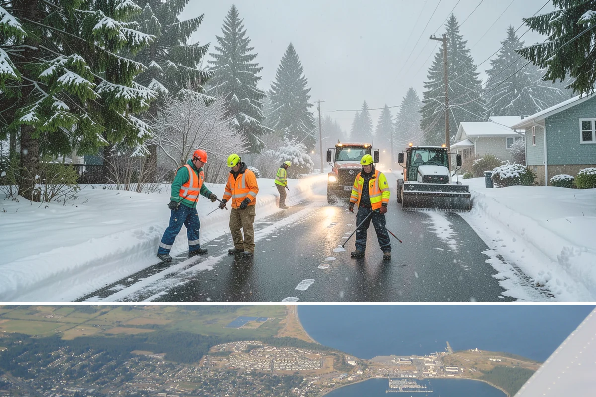 Snow Blowing Services in Oak Harbor, Island County, WA - Reserve snow-blowing service before winter so wide surfaces are handled from the first heavy storm.