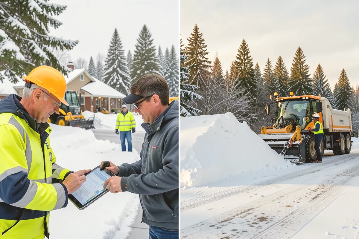 Snow Blowing Services in Orting, Pierce County, WA - We assess the surface area and snow density