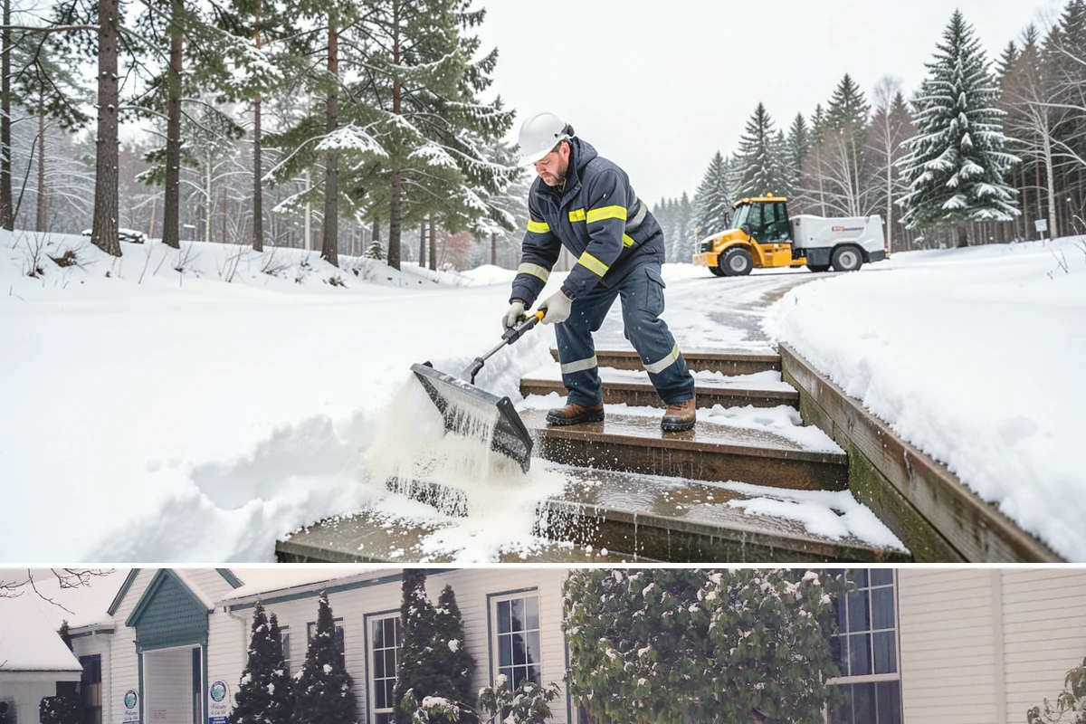 Snow Blowing Services in Pacific, King County, WA - Reserve snow-blowing service before winter so wide surfaces are handled from the first heavy storm.