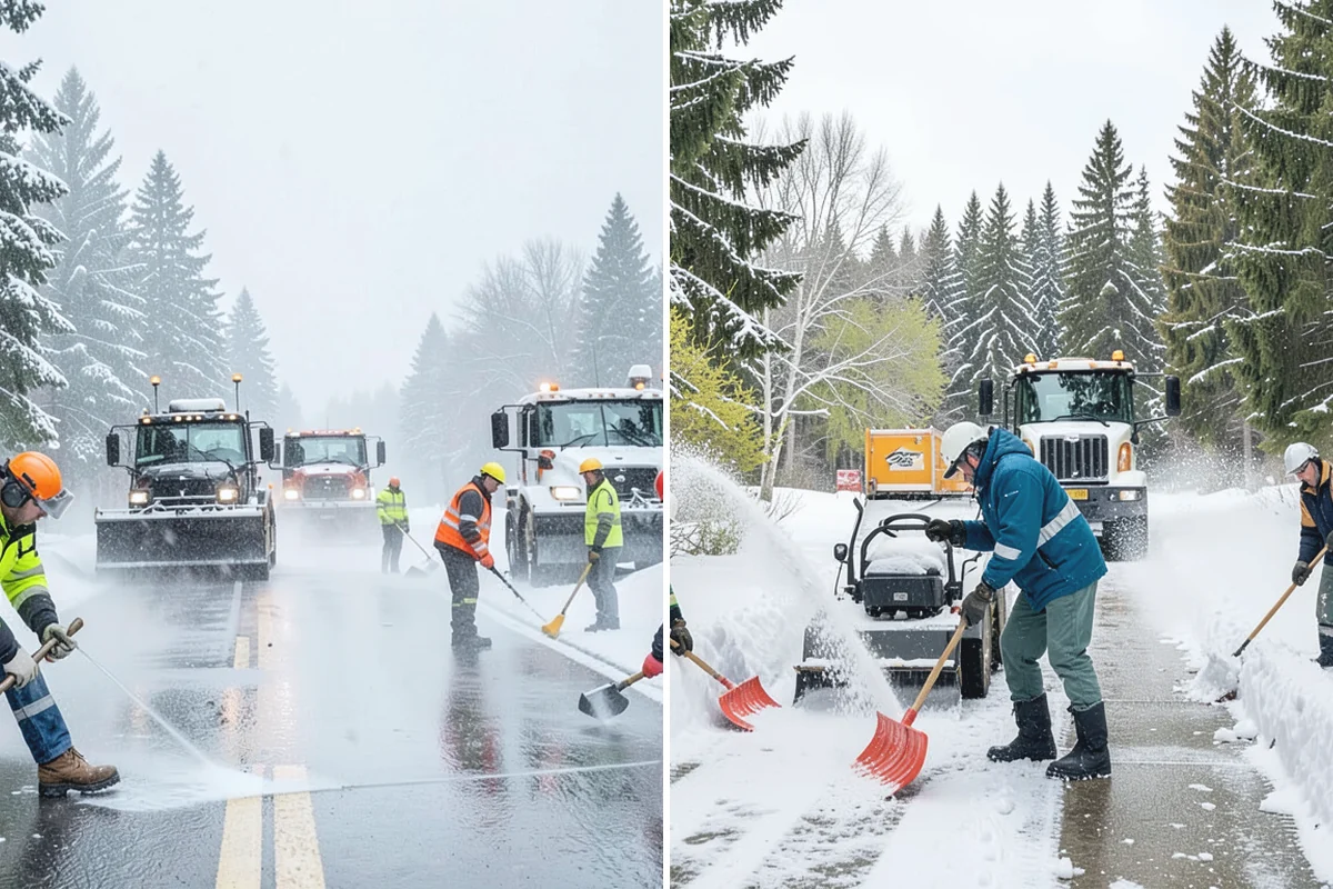 Snow Blowing Services in Renton, King County, WA - We assess the surface area and snow density