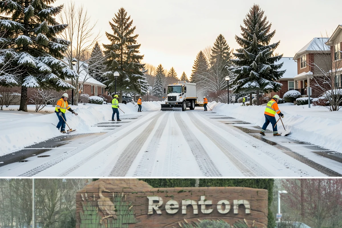 Snow Blowing Services in Renton, King County, WA - Reserve snow-blowing service before winter so wide surfaces are handled from the first heavy storm.