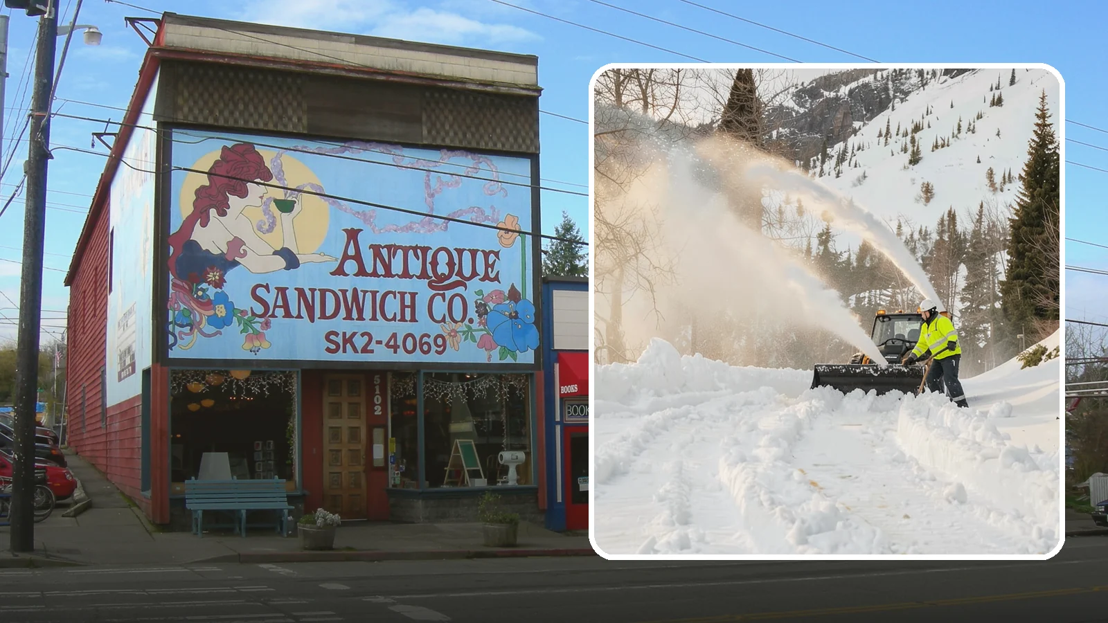 Snow Blowing Services in Ruston, Pierce County, WA - We use snow blowers to clear larger residential surfaces quickly when accumulation piles up.