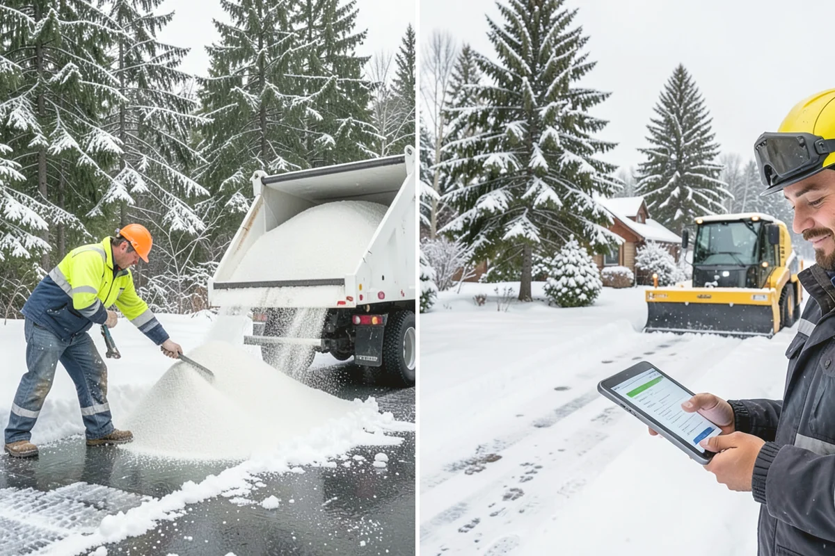 Snow Blowing Services in Ruston, Pierce County, WA - We assess the surface area and snow density