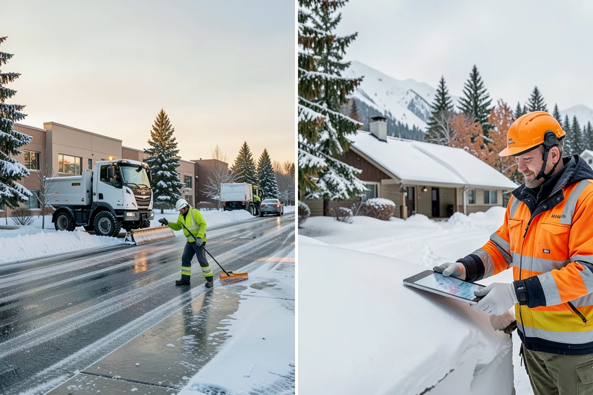 Snow Blowing Services in Seattle, King County, WA - We assess the surface area and snow density