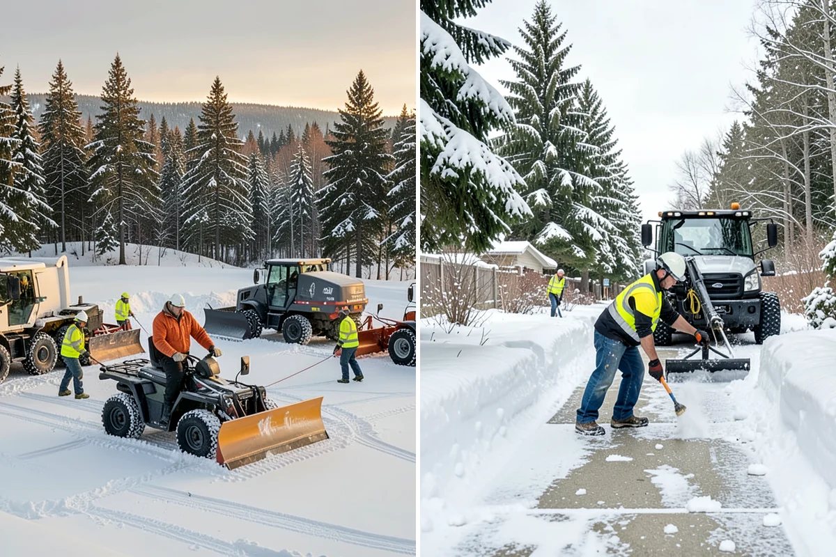 Snow Blowing Services in Snoqualmie, King County, WA - We assess the surface area and snow density