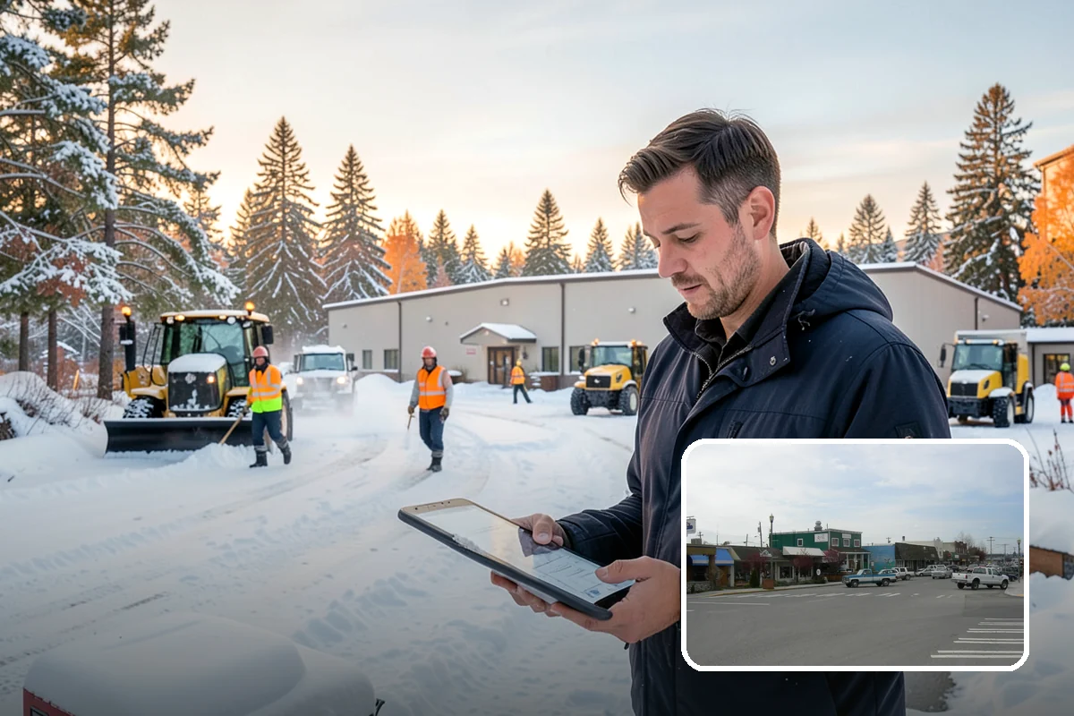 Snow Blowing Services in Stanwood, Snohomish County, WA - Clears long drives and wide walks quickly