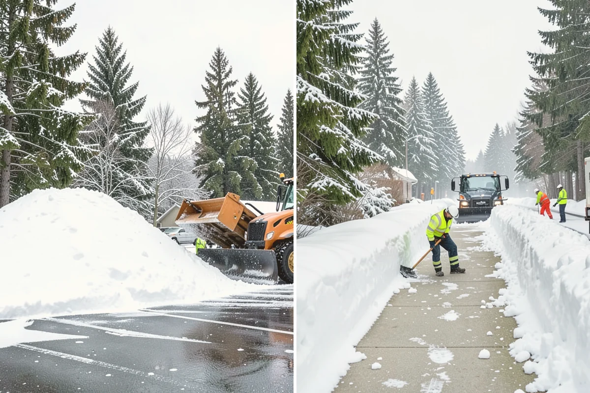 Snow Blowing Services in Stanwood, Snohomish County, WA - We assess the surface area and snow density