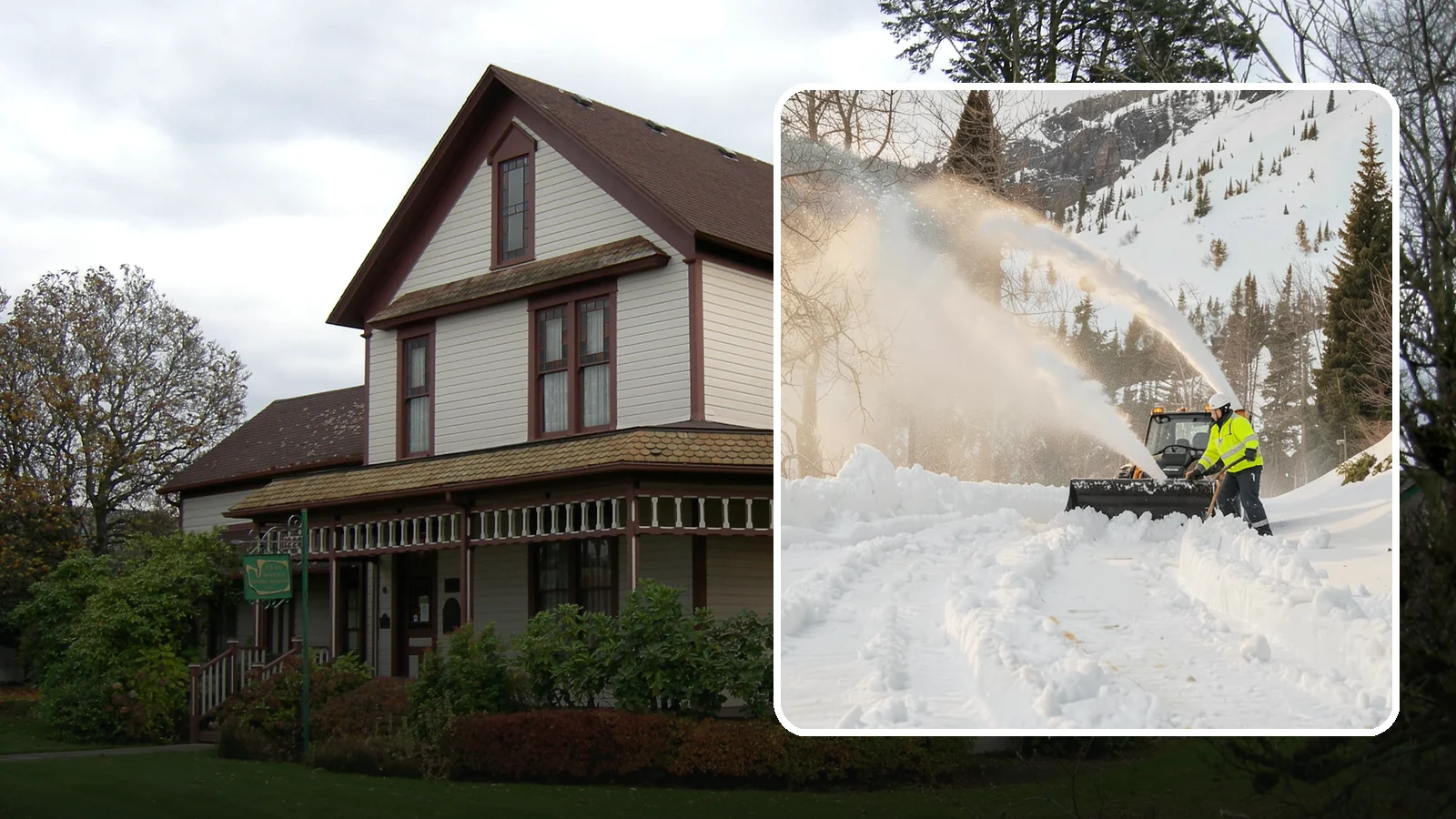 Snow Blowing Services in Sumner, Pierce County, WA - We use snow blowers to clear larger residential surfaces quickly when accumulation piles up.