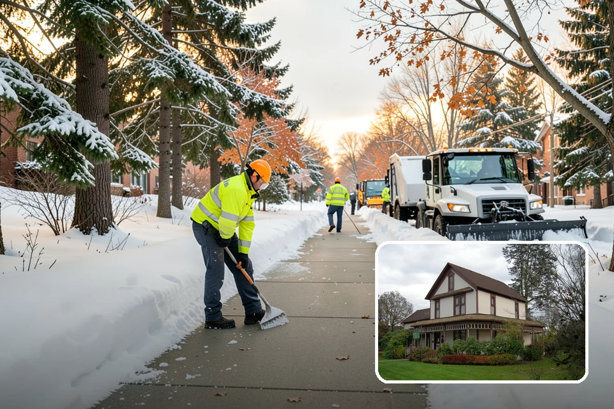 Snow Blowing Services in Sumner, Pierce County, WA - Clears long drives and wide walks quickly