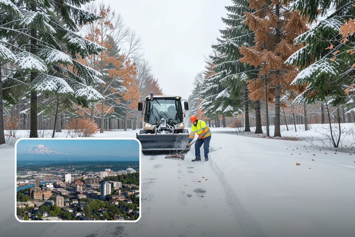 Snow Blowing Services in Tacoma, Pierce County, WA - Clears long drives and wide walks quickly