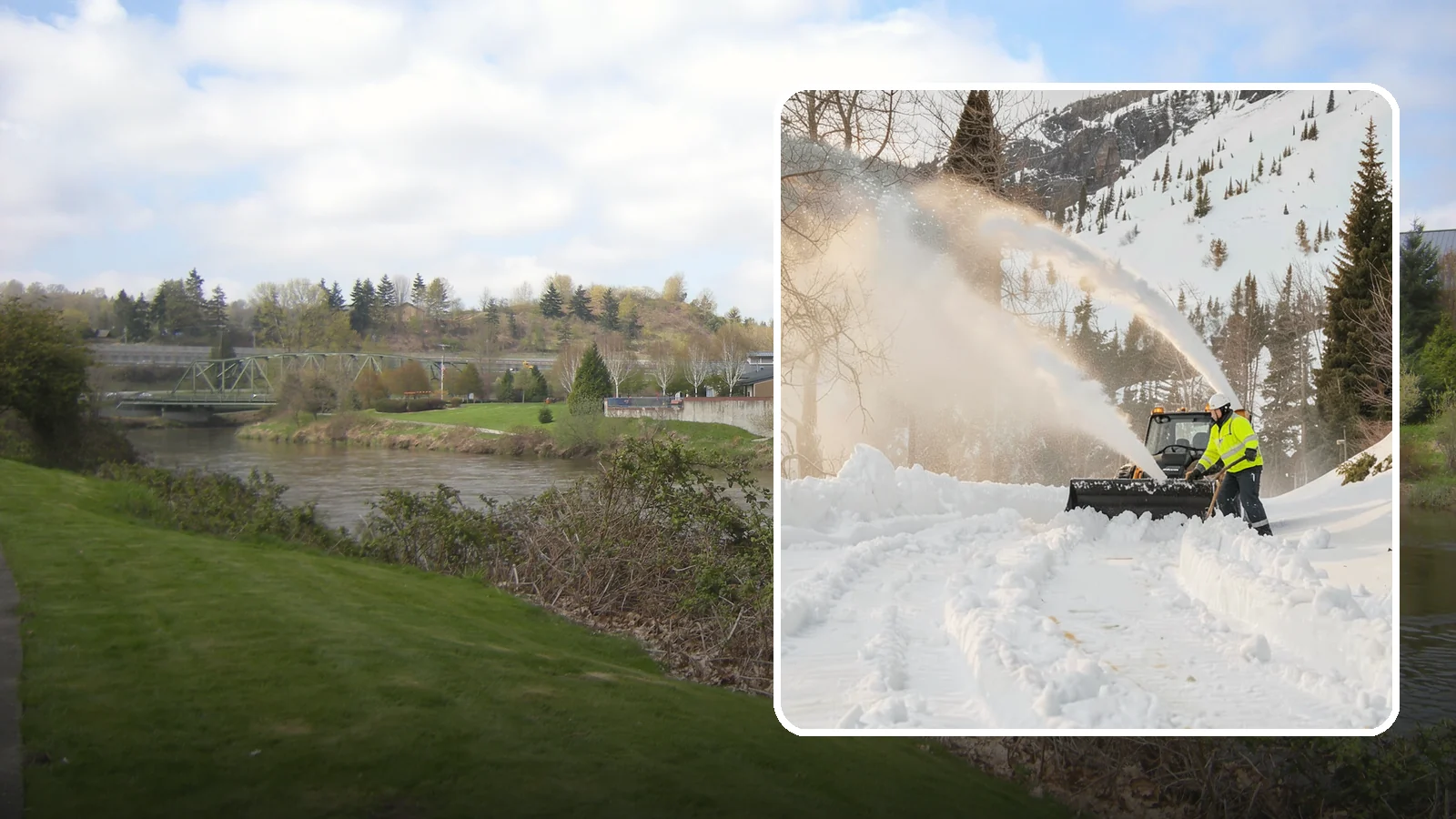 Snow Blowing Services in Tukwila, King County, WA - We use snow blowers to clear larger residential surfaces quickly when accumulation piles up.