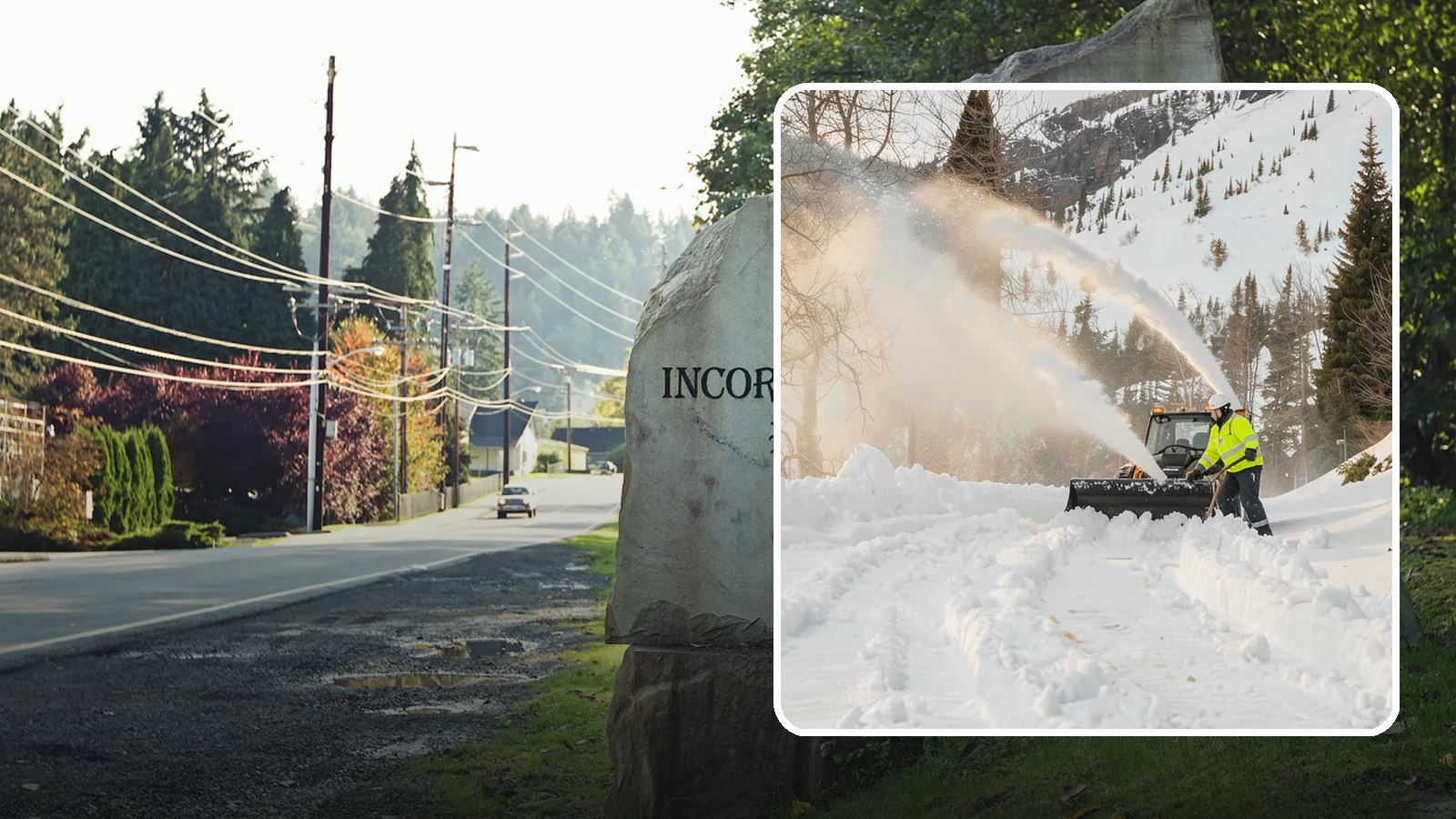 Snow Blowing Services in Wilkeson, Pierce County, WA - We use snow blowers to clear larger residential surfaces quickly when accumulation piles up.