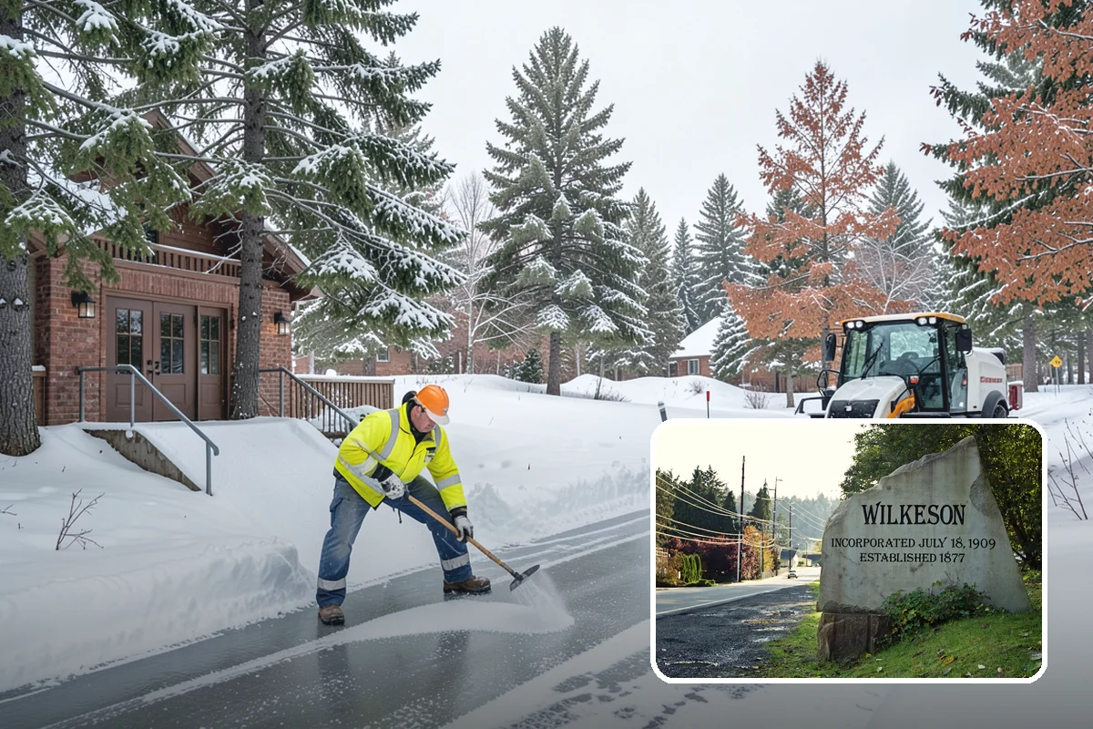 Snow Blowing Services in Wilkeson, Pierce County, WA - Clears long drives and wide walks quickly