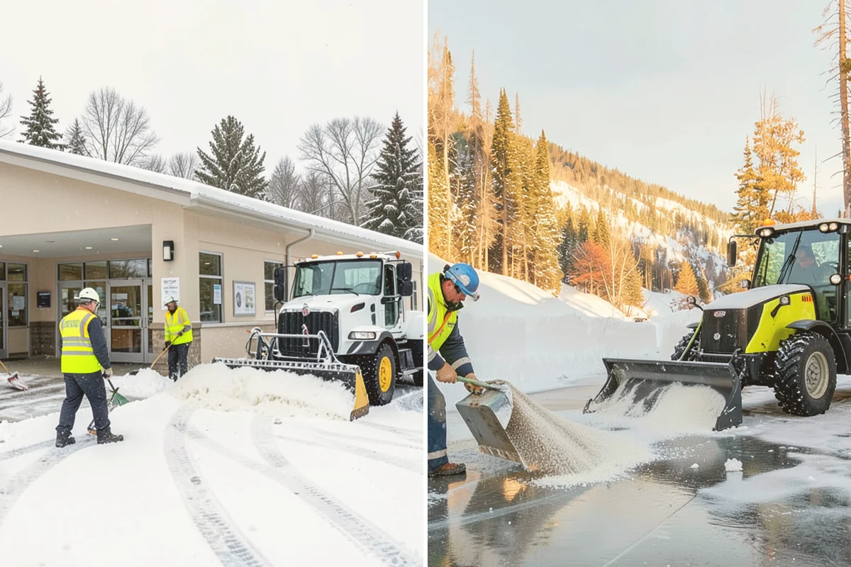 Snow Containment in Algona, King County, WA - Map the site and pick containment zones