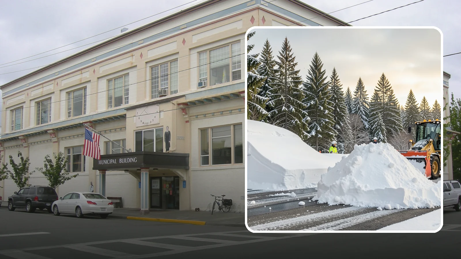 Snow Containment in Anacortes, Skagit County, WA - We contain snow within designated zones so it stays out of traffic areas and drains where intended.