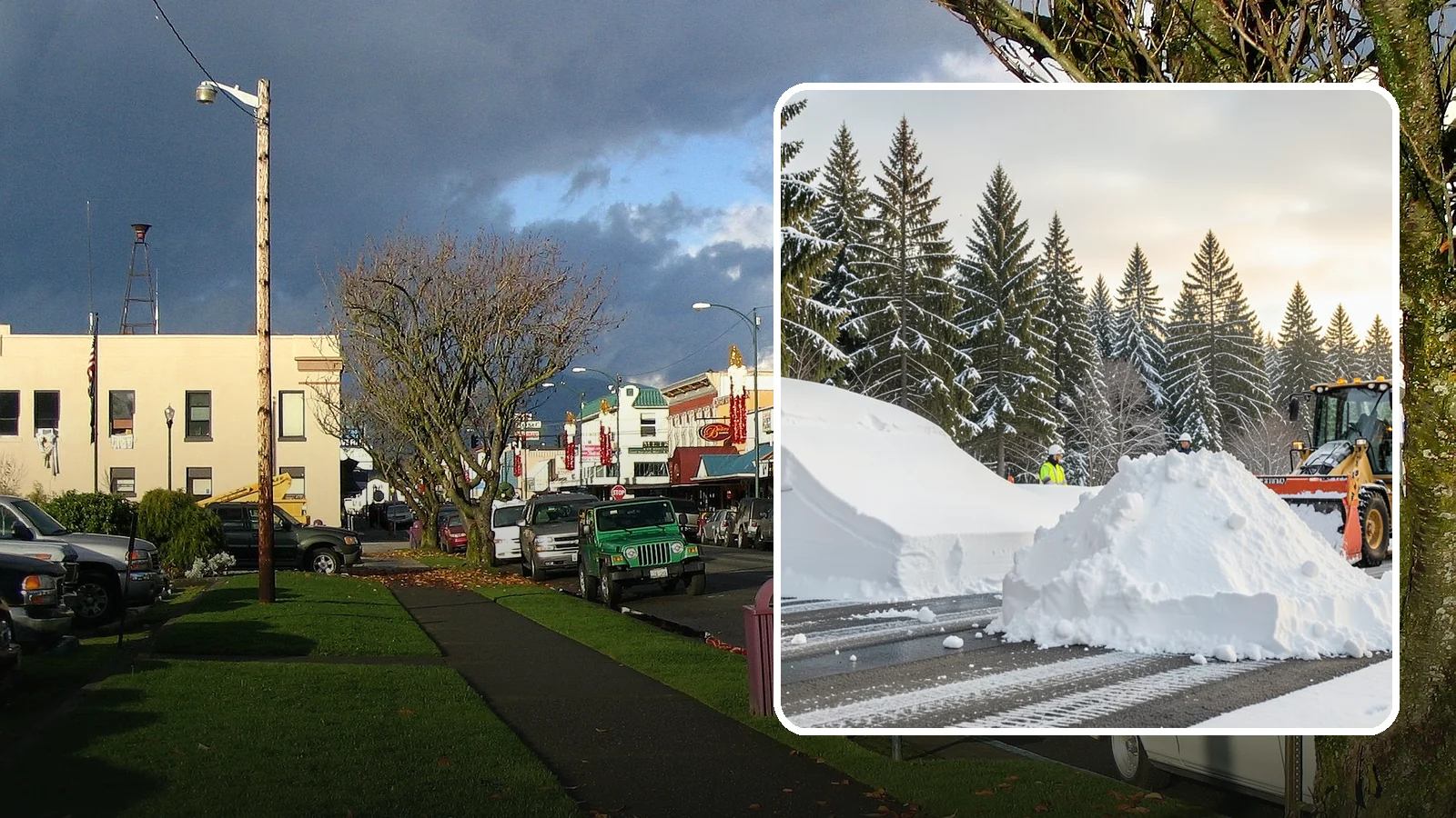 Snow Containment in Arlington, Snohomish County, WA - We contain snow within designated zones so it stays out of traffic areas and drains where intended.