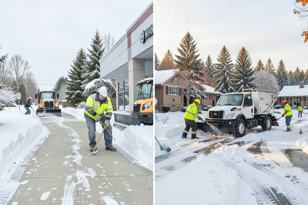 Snow Containment in Auburn, King County, WA - Map the site and pick containment zones