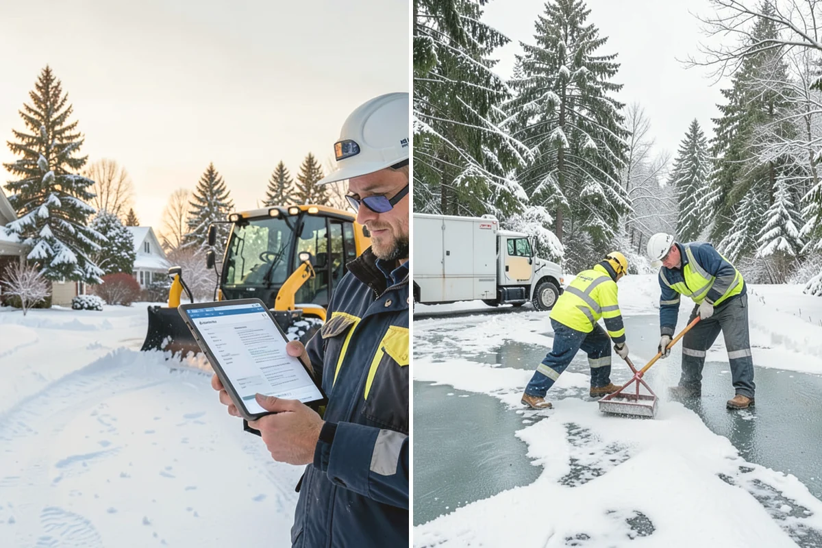 Snow Containment in Black Diamond, King County, WA - Map the site and pick containment zones