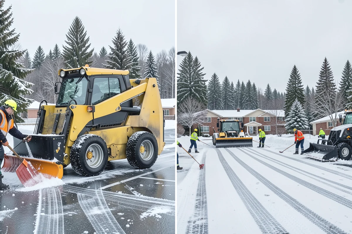 Snow Containment in Bonney Lake, Pierce County, WA - Map the site and pick containment zones