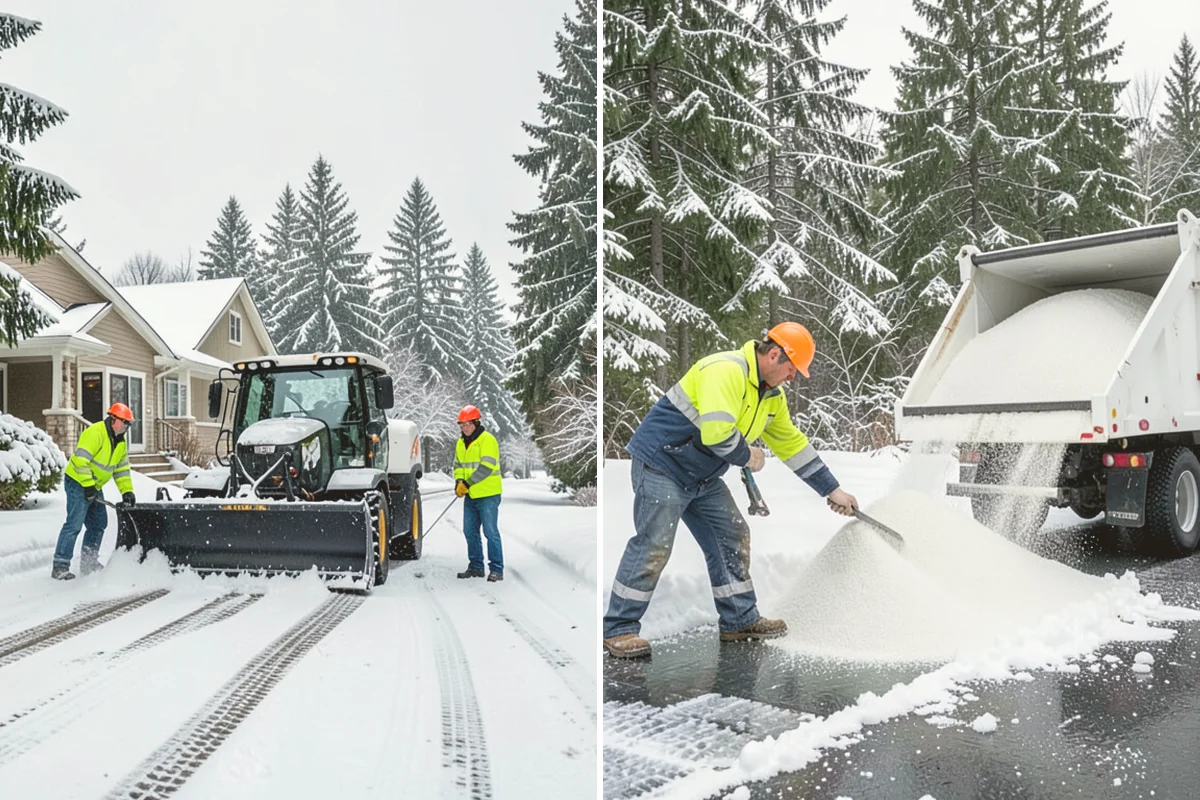 Snow Containment in Bothell, King County, WA - Map the site and pick containment zones