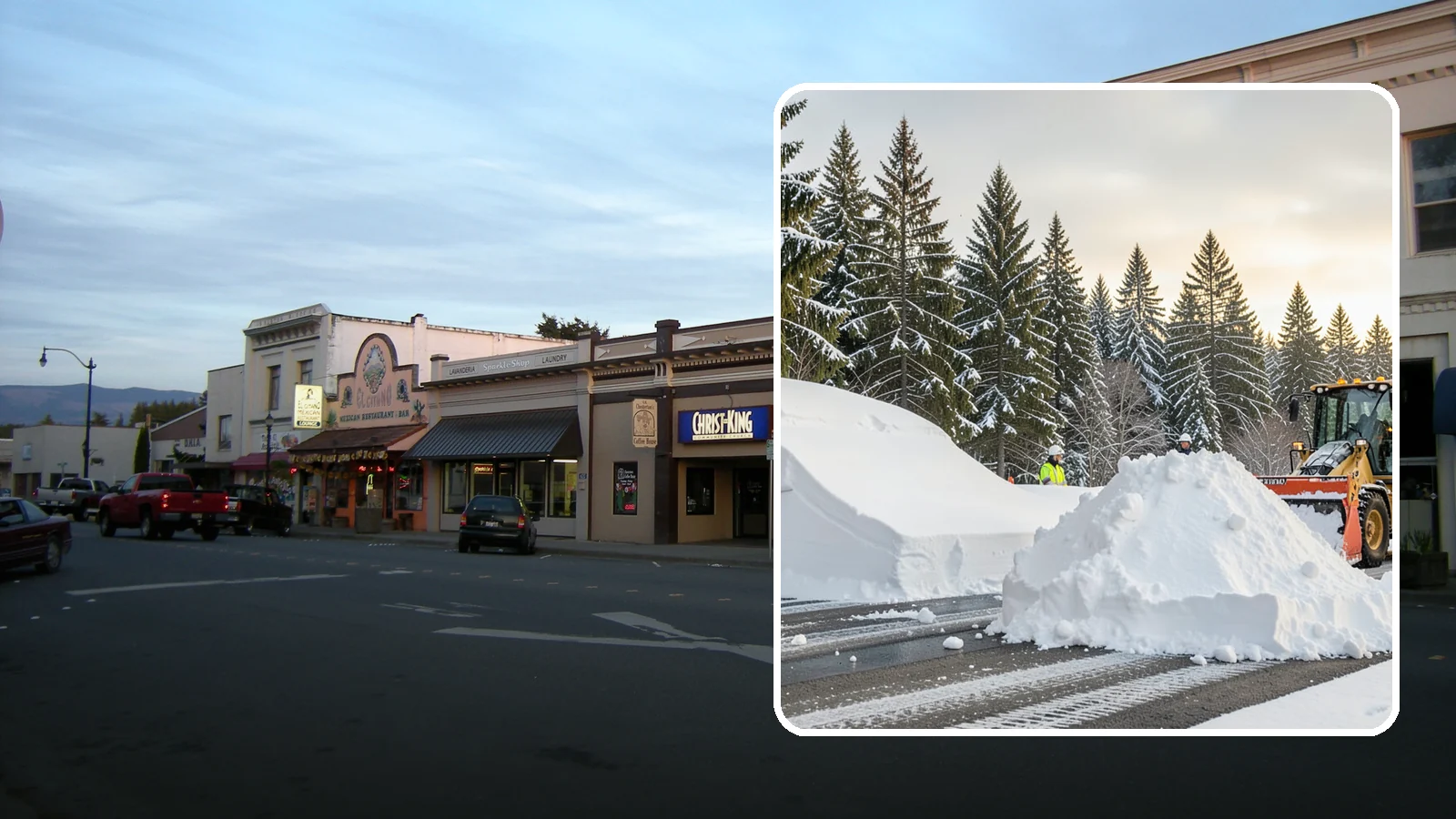 Snow Containment in Burlington, Skagit County, WA - We contain snow within designated zones so it stays out of traffic areas and drains where intended.