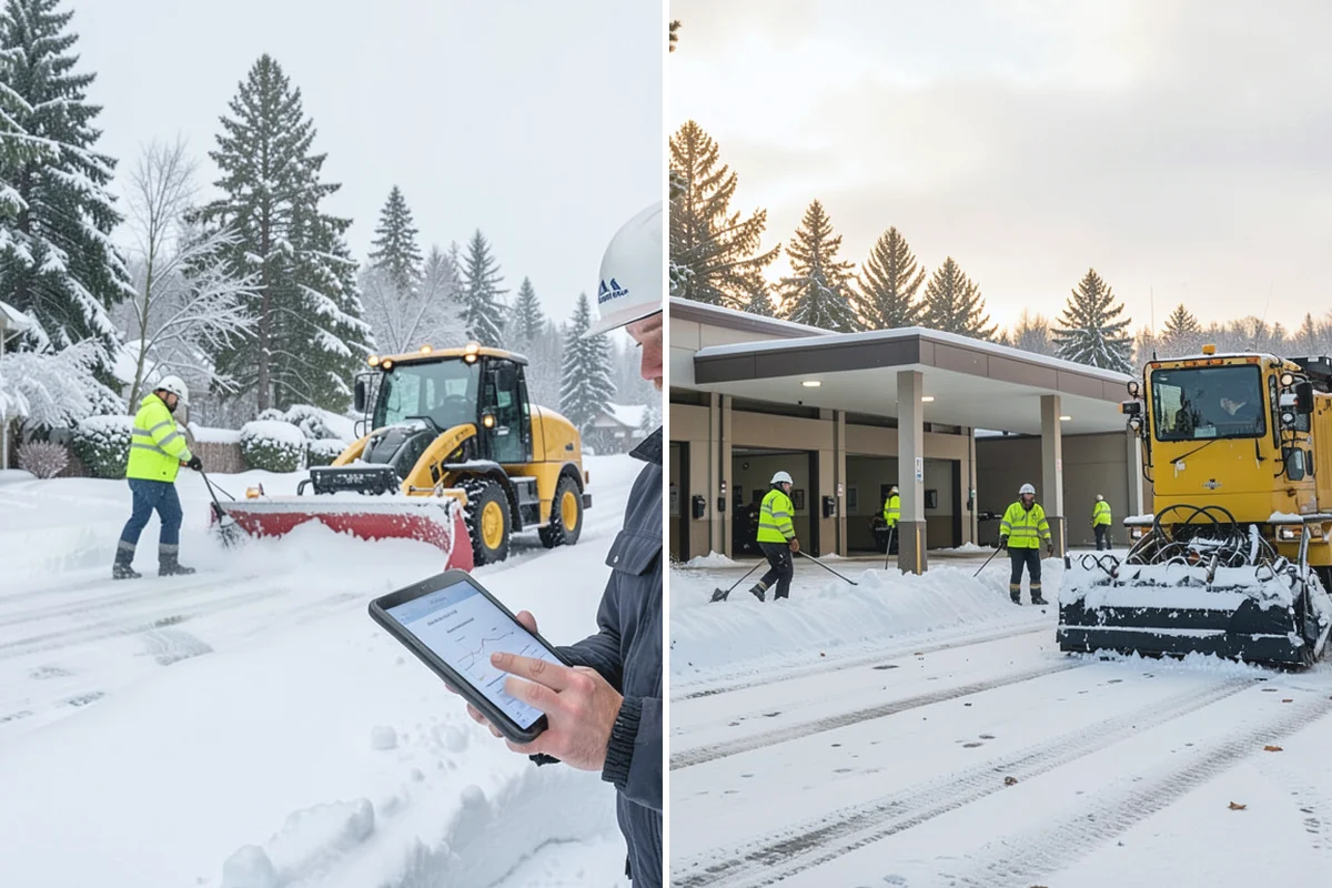 Snow Containment in Coupeville, Island County, WA - Map the site and pick containment zones