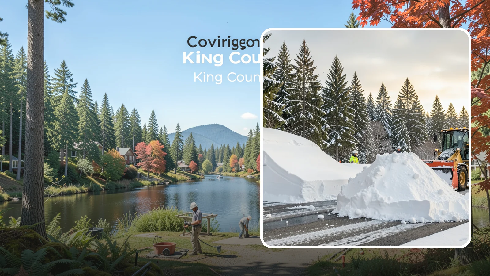 Snow Containment in Covington, King County, WA - We contain snow within designated zones so it stays out of traffic areas and drains where intended.