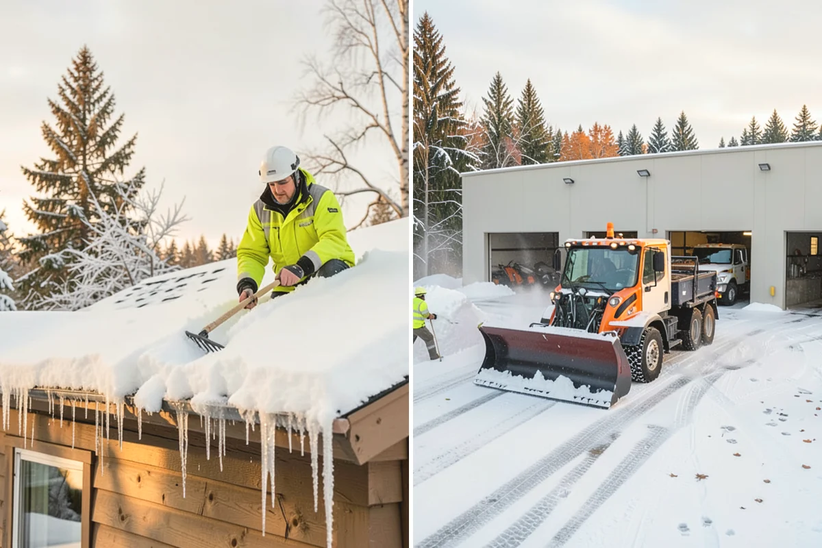Snow Containment in Duvall, King County, WA - Map the site and pick containment zones