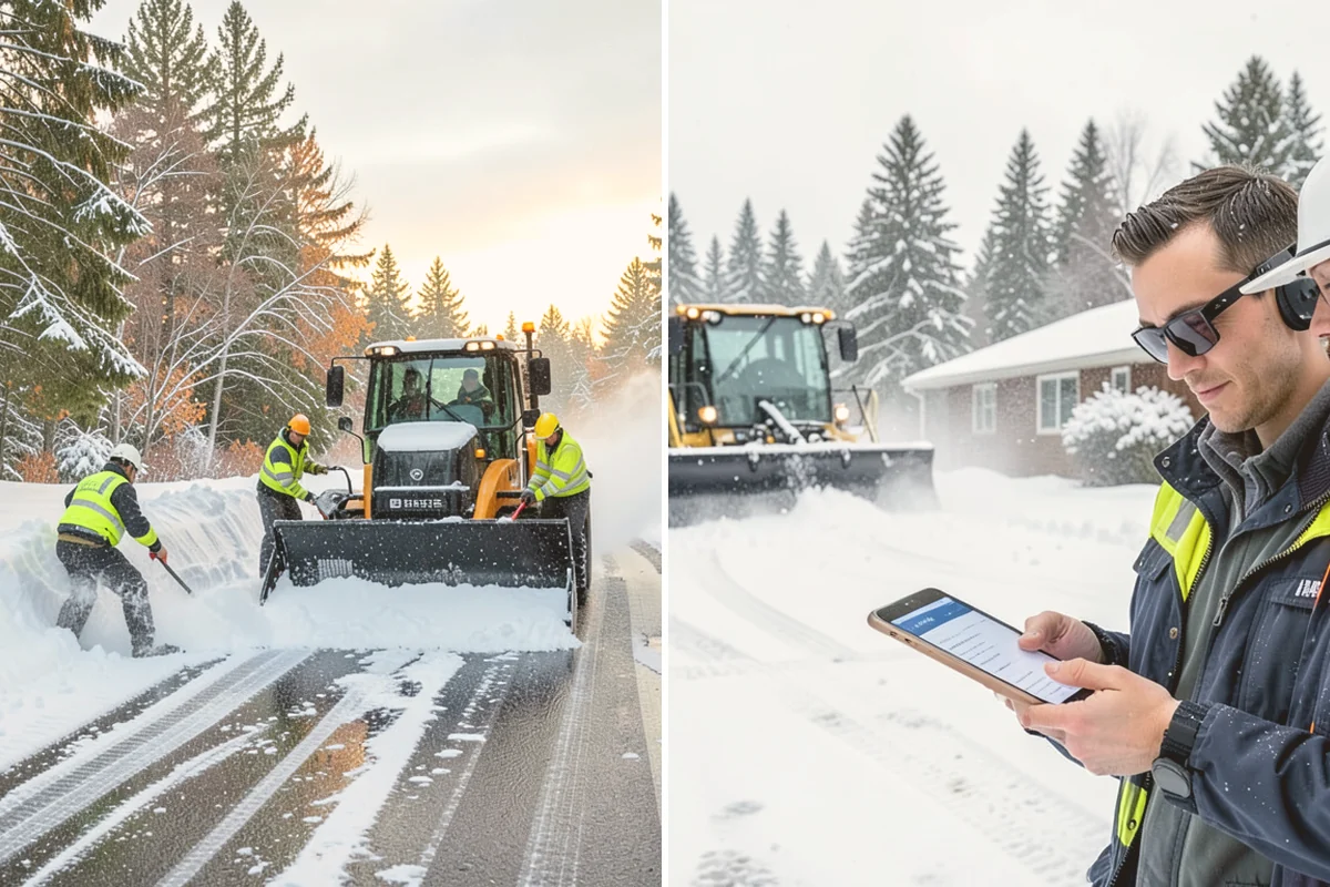 Snow Containment in Edmonds, Snohomish County, WA - Map the site and pick containment zones