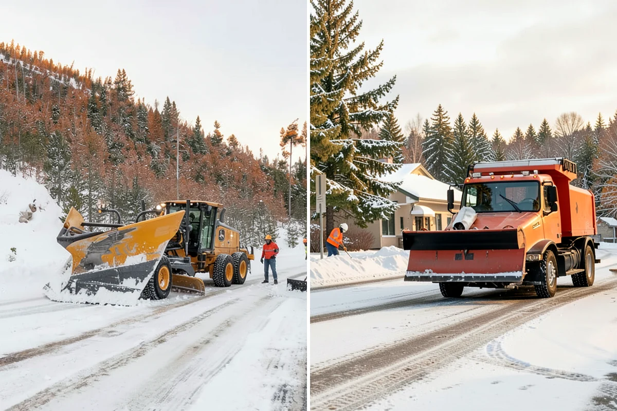 Snow Containment in Enumclaw, King County, WA - Map the site and pick containment zones