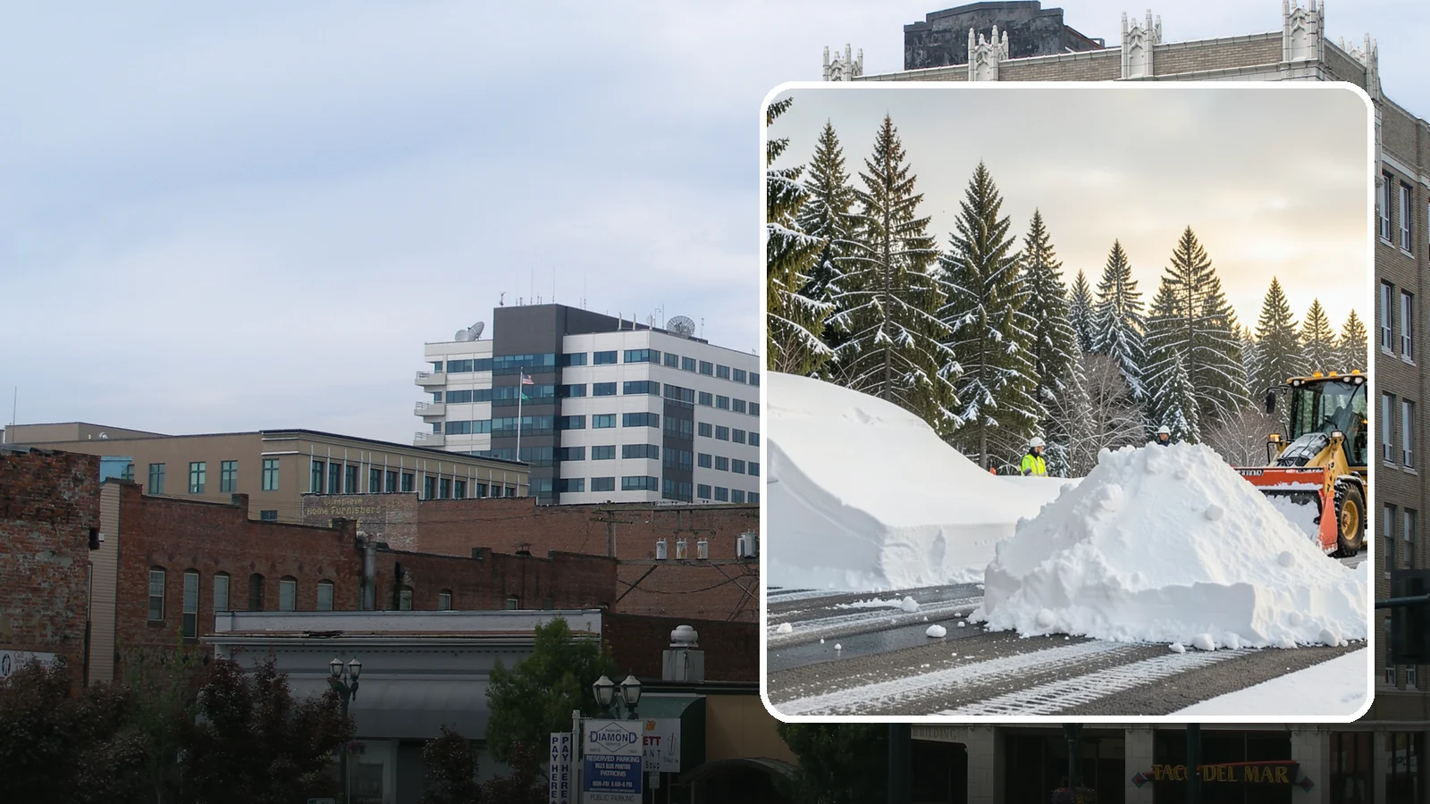 Snow Containment in Everett, Snohomish County, WA - We contain snow within designated zones so it stays out of traffic areas and drains where intended.
