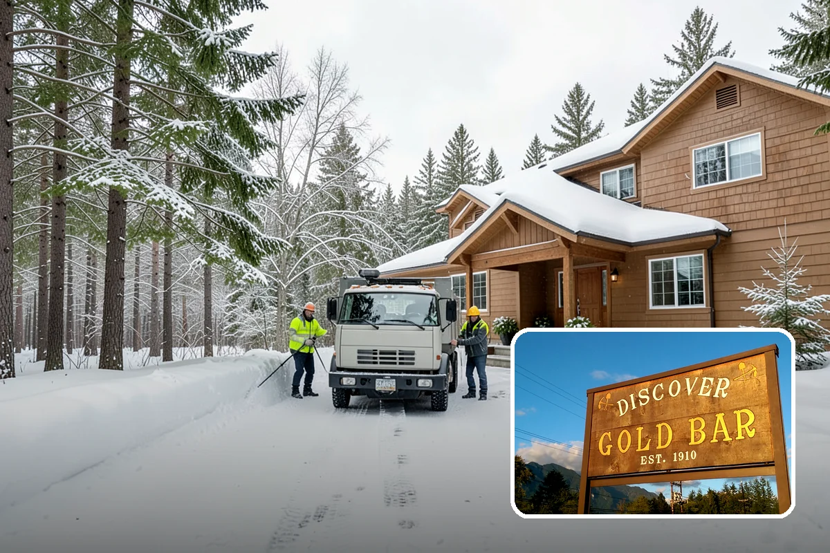 Snow Containment in Gold Bar, Snohomish County, WA - Keeps snow out of traffic and access areas