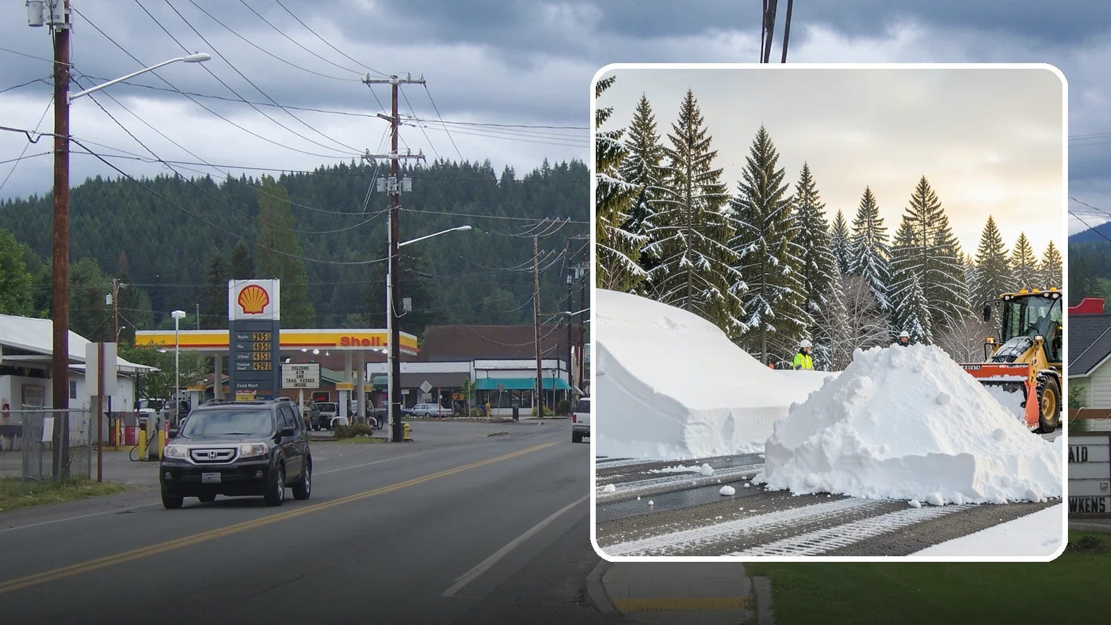 Snow Containment in Granite Falls, Snohomish County, WA - We contain snow within designated zones so it stays out of traffic areas and drains where intended.