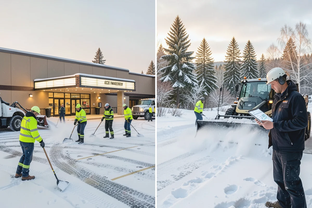 Snow Containment in Granite Falls, Snohomish County, WA - Map the site and pick containment zones