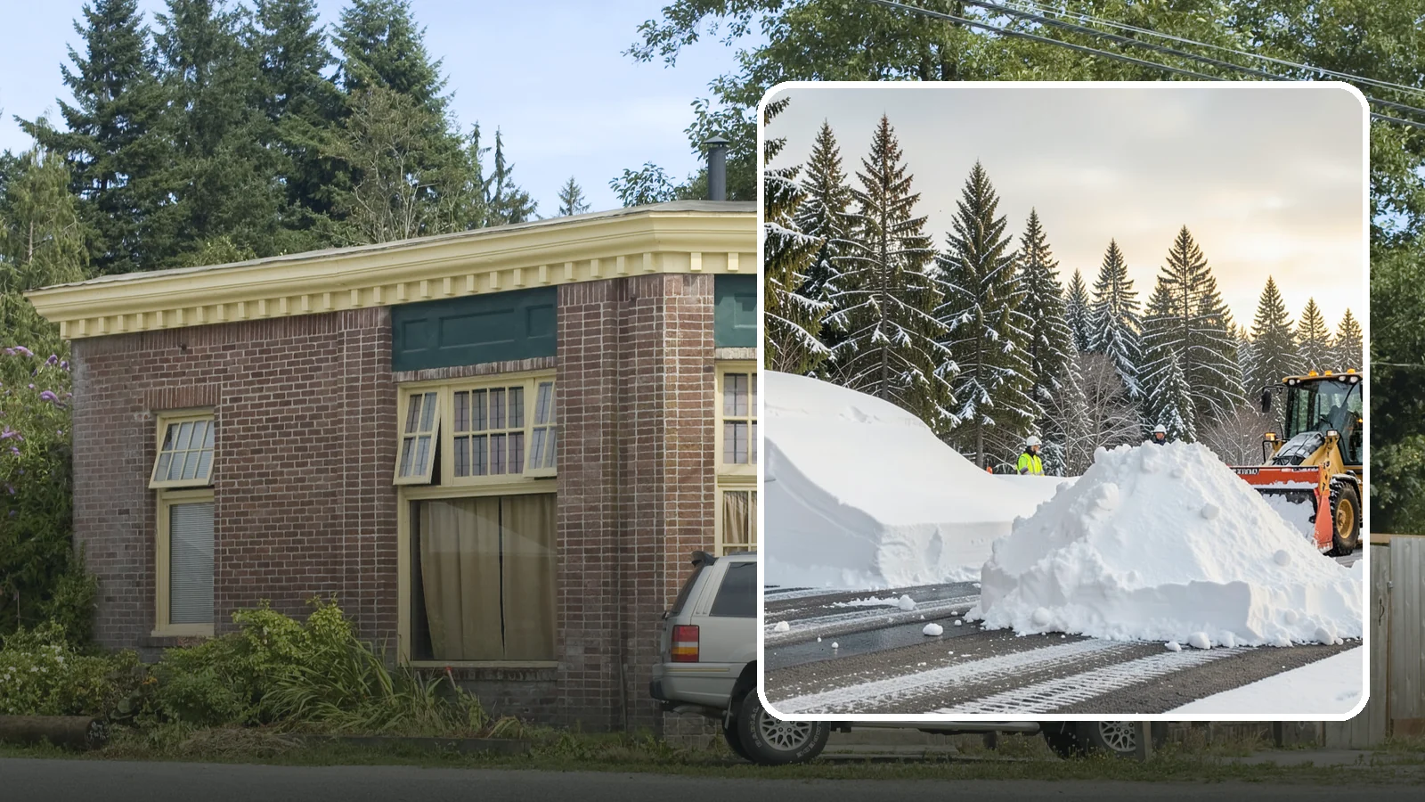 Snow Containment in Hamilton, Skagit County, WA - We contain snow within designated zones so it stays out of traffic areas and drains where intended.
