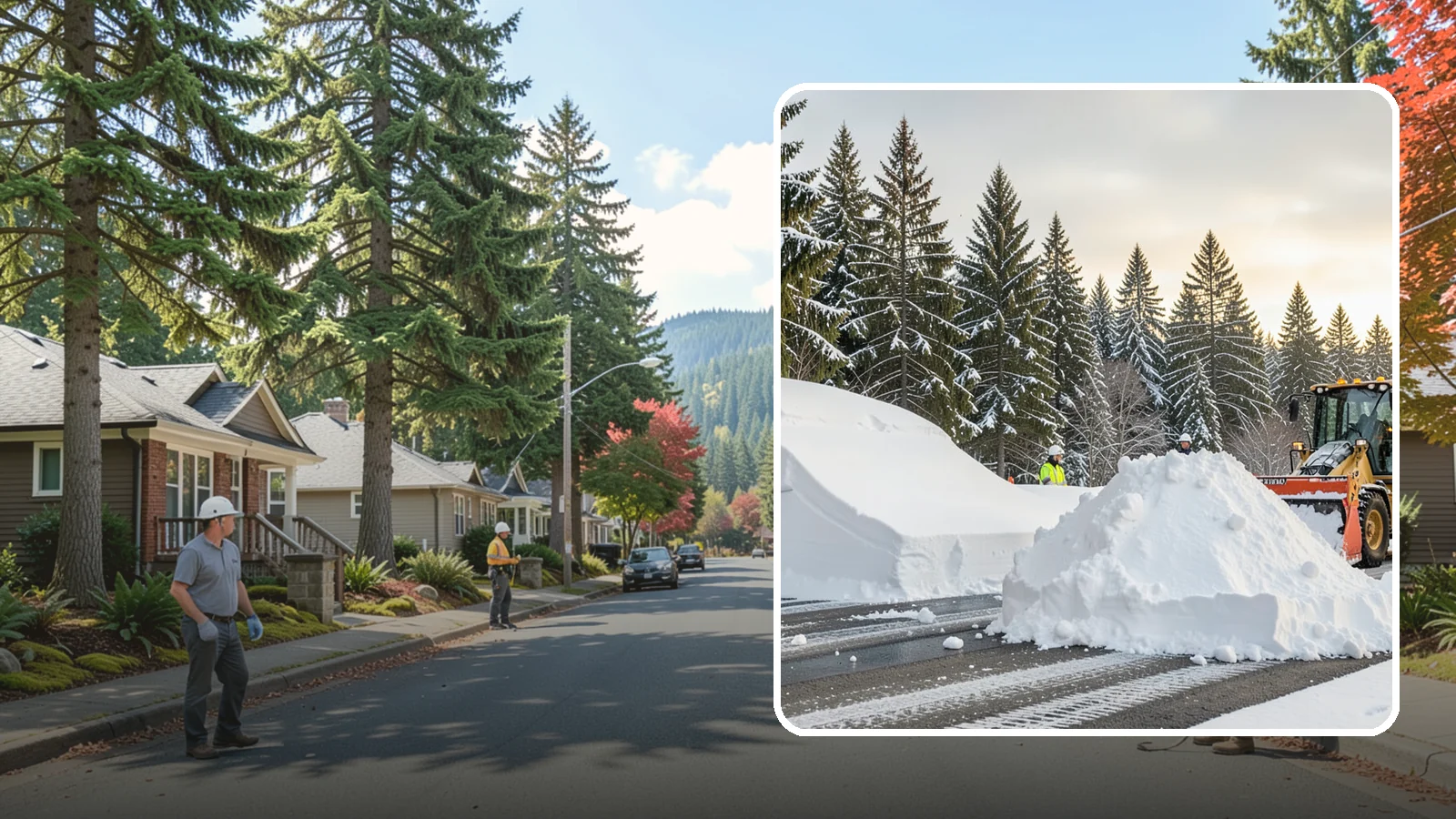 Snow Containment in Hunts Point, King County, WA - We contain snow within designated zones so it stays out of traffic areas and drains where intended.