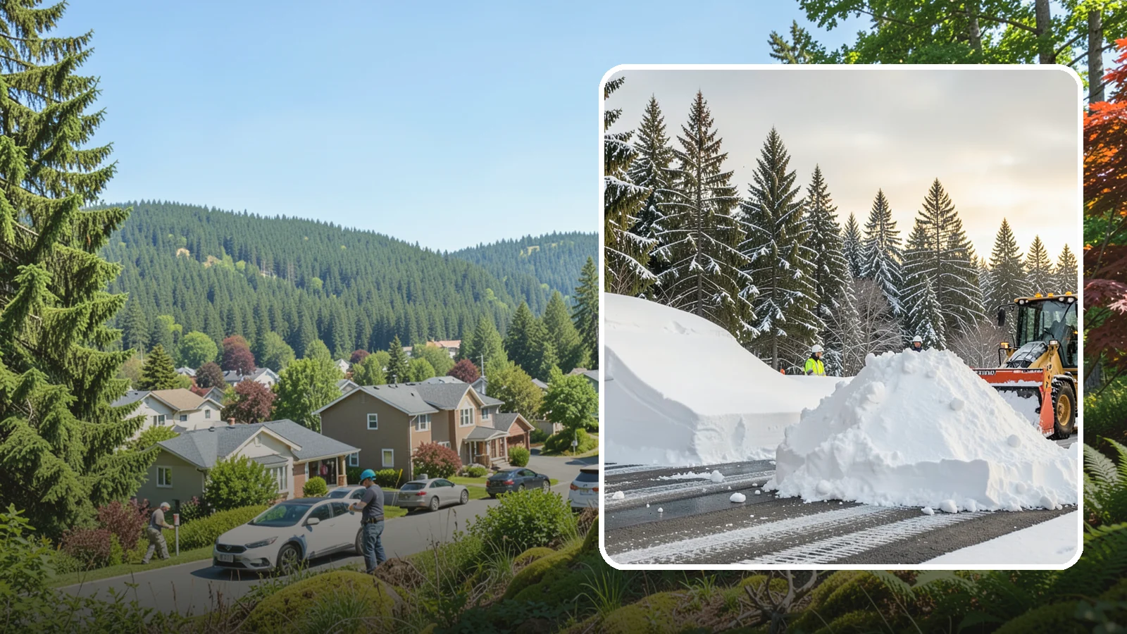 Snow Containment in Index, Snohomish County, WA - We contain snow within designated zones so it stays out of traffic areas and drains where intended.