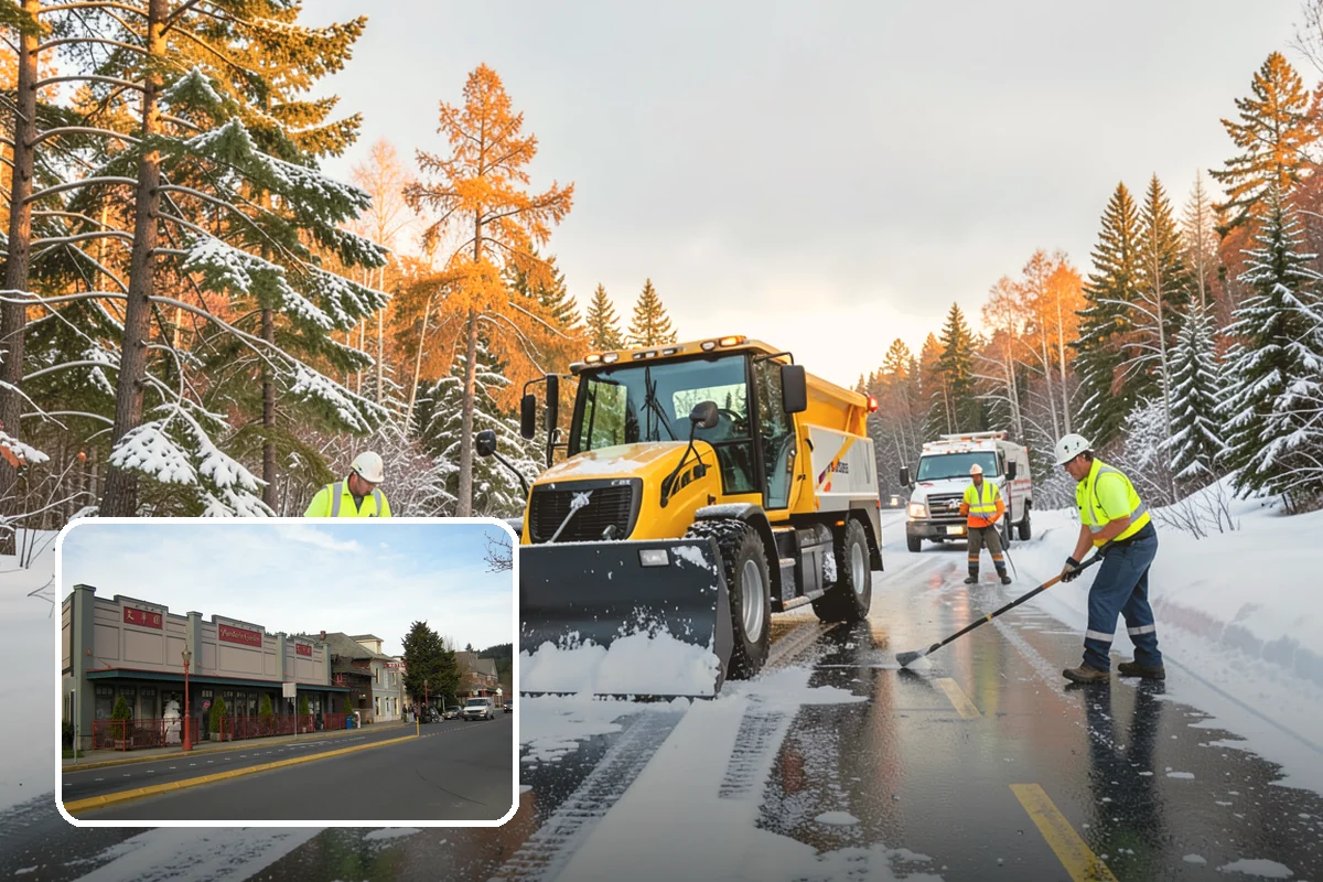 Snow Containment in Issaquah, King County, WA - Keeps snow out of traffic and access areas