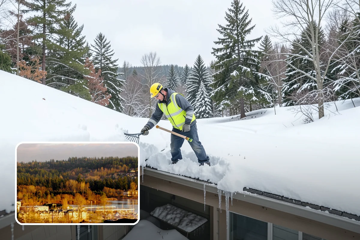 Snow Containment in Kenmore, King County, WA - Keeps snow out of traffic and access areas