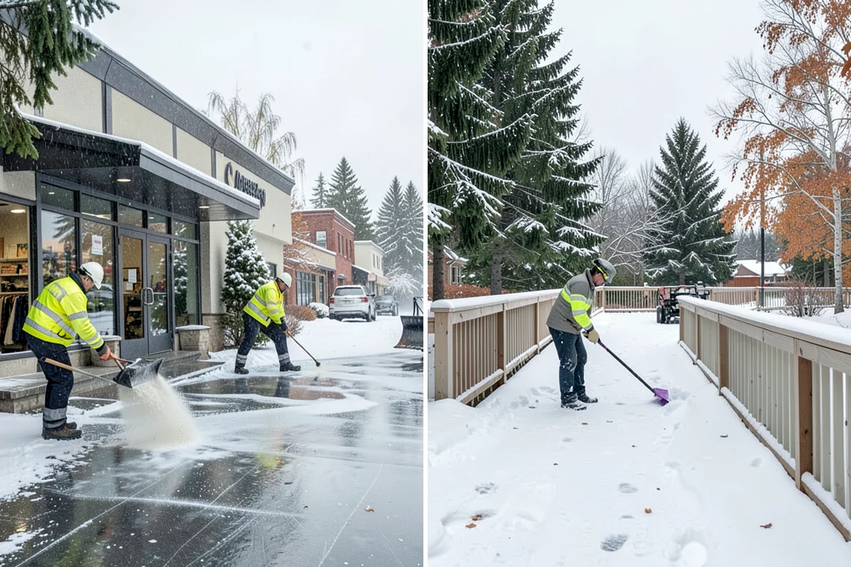 Snow Containment in Kenmore, King County, WA - Map the site and pick containment zones