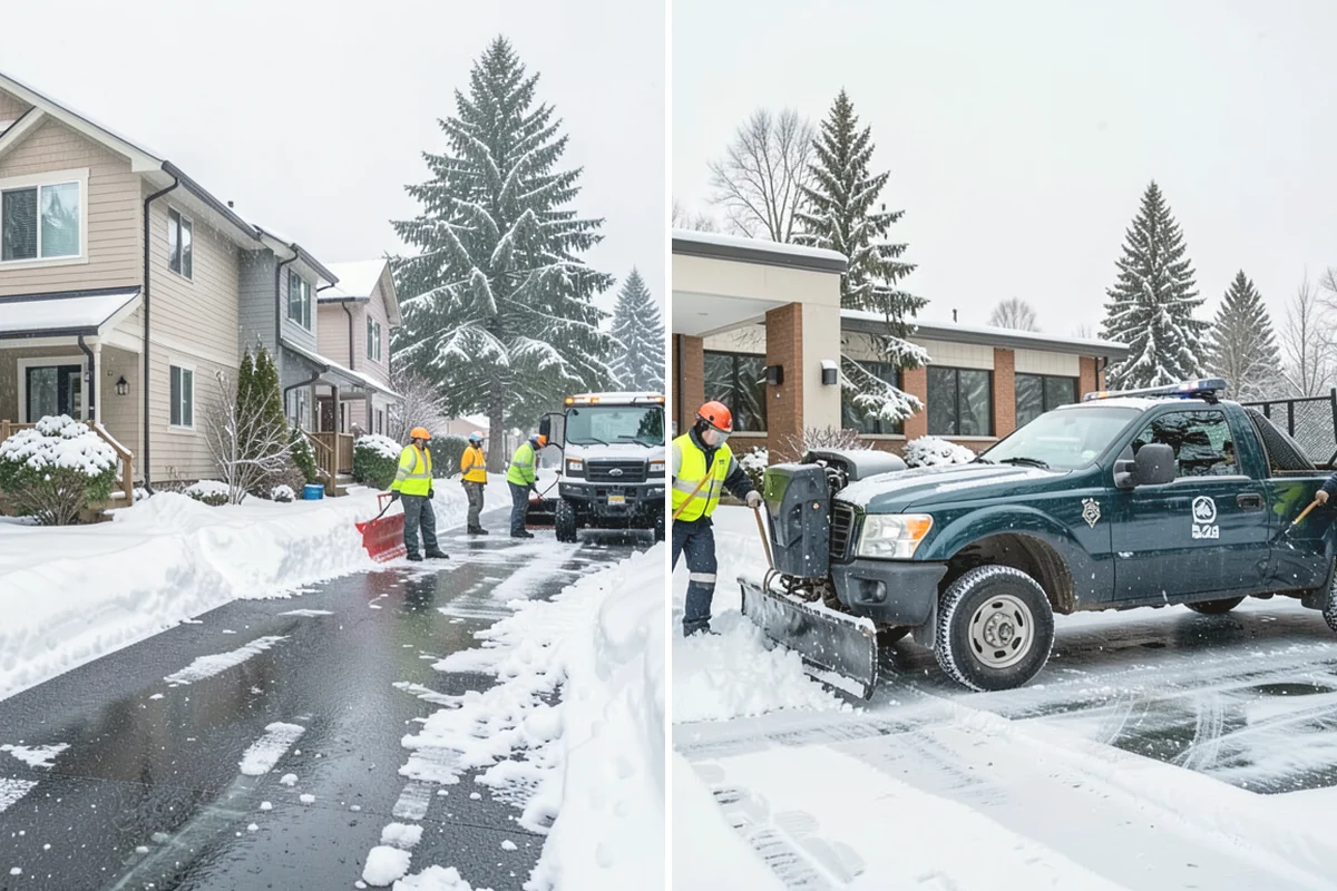 Snow Containment in La Conner, Skagit County, WA - Map the site and pick containment zones