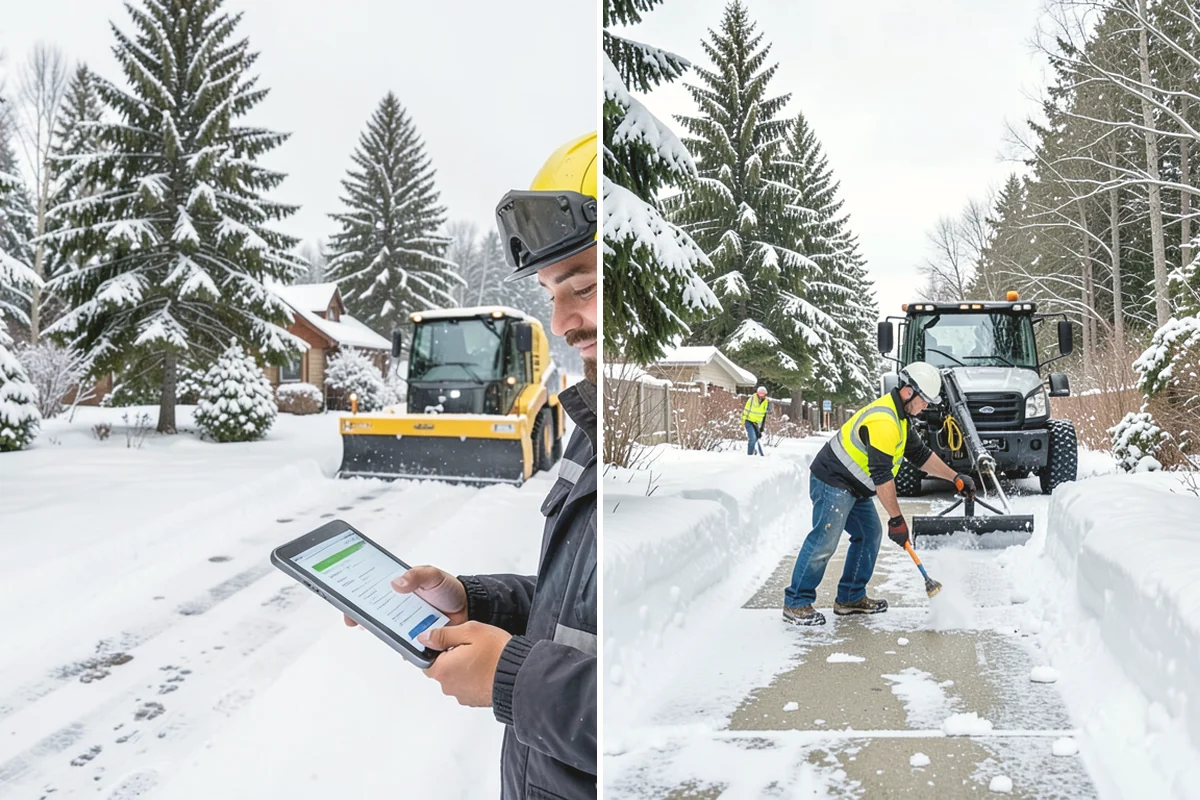 Snow Containment in Lake Stevens, Snohomish County, WA - Map the site and pick containment zones