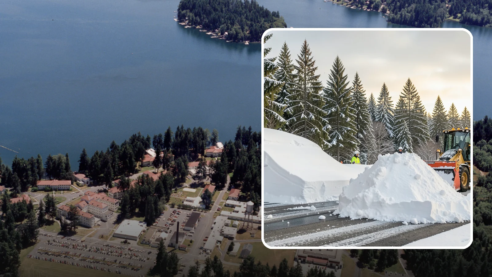 Snow Containment in Lakewood, Pierce County, WA - We contain snow within designated zones so it stays out of traffic areas and drains where intended.