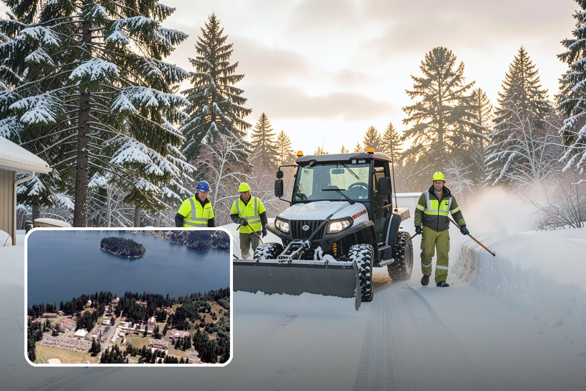 Snow Containment in Lakewood, Pierce County, WA - Keeps snow out of traffic and access areas