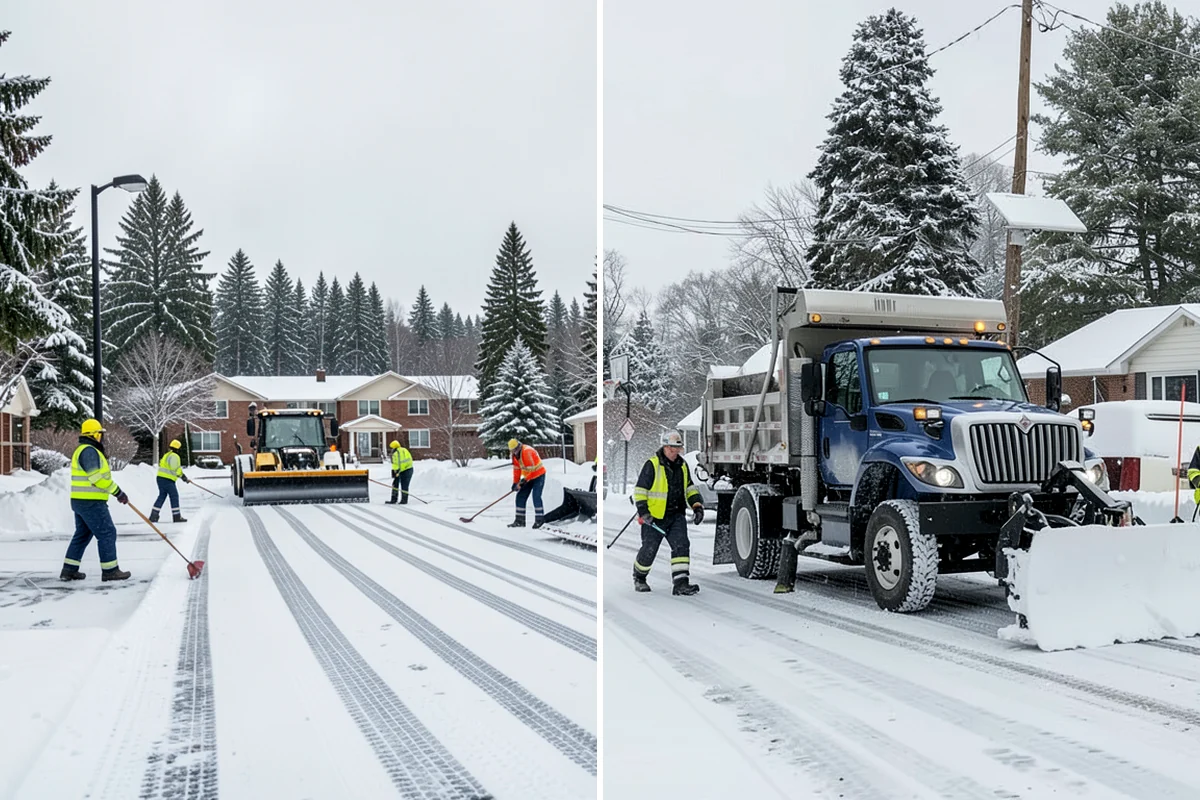 Snow Containment in Lakewood, Pierce County, WA - Map the site and pick containment zones