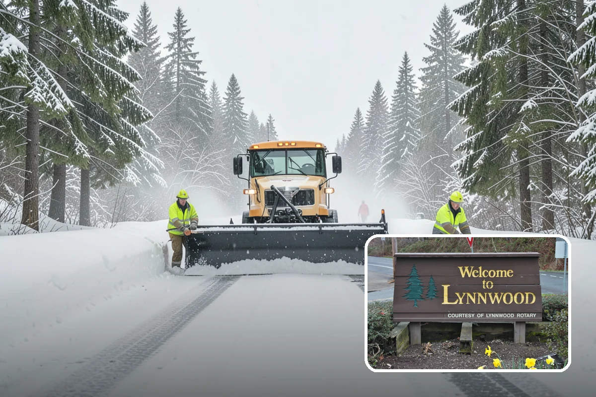 Snow Containment in Lynnwood, Snohomish County, WA - Keeps snow out of traffic and access areas