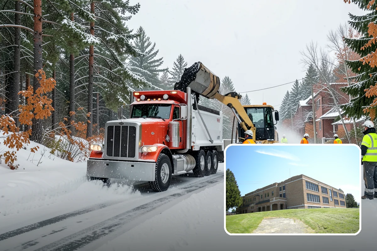Snow Containment in Maple Valley, King County, WA - Keeps snow out of traffic and access areas