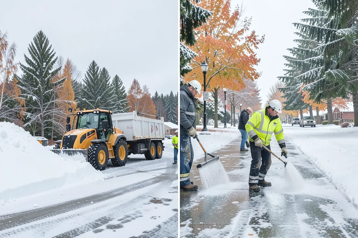 Snow Containment in Marysville, Snohomish County, WA - Map the site and pick containment zones